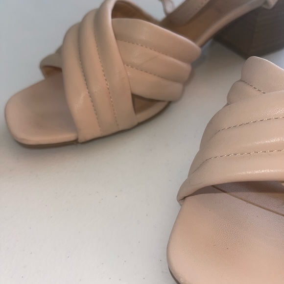 LC Lauren Conrad Fondant Women's Blush Memory Foam Wedge Heeled Sandals Size 9 - Picture 5 of 16